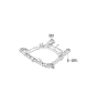 Diagram for Hyundai Santa Fe Front Cross-Member - 62400-1U000