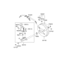 Diagram for Hyundai Santa Fe Brake Master Cylinder Reservoir - 58510-1U801