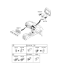 Diagram for 2012 Hyundai Santa Fe Dimmer Switch - 94950-2B101-HZ