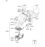 Diagram for 2011 Hyundai Santa Fe Seat Cover - 89260-0W850-MW3