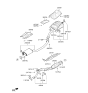 Diagram for Hyundai Santa Fe Muffler Hanger Straps - 28761-3B000