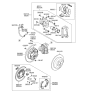 Diagram for Hyundai Santa Fe Brake Dust Shield - 58252-2P500