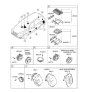 Diagram for 2009 Hyundai Santa Fe Car Speakers - 96330-0A002