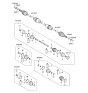 Diagram for 2009 Hyundai Santa Fe CV Joint Boot - 49509-1UA60