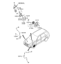 Diagram for 2012 Hyundai Santa Fe ABS Sensor - 95670-2B200