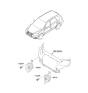 Diagram for 2012 Hyundai Santa Fe Horn - 96621-2B200