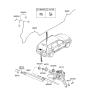 Diagram for Hyundai Santa Fe Wiper Motor - 98710-2B500