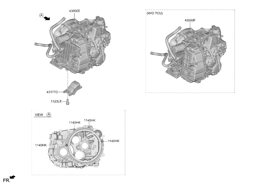 Hyundai 430F0-2N081 TRANSMISSION ASSY-DCT 430F0-2N081 Hyundai TRANSMISSION ASSY-DCT