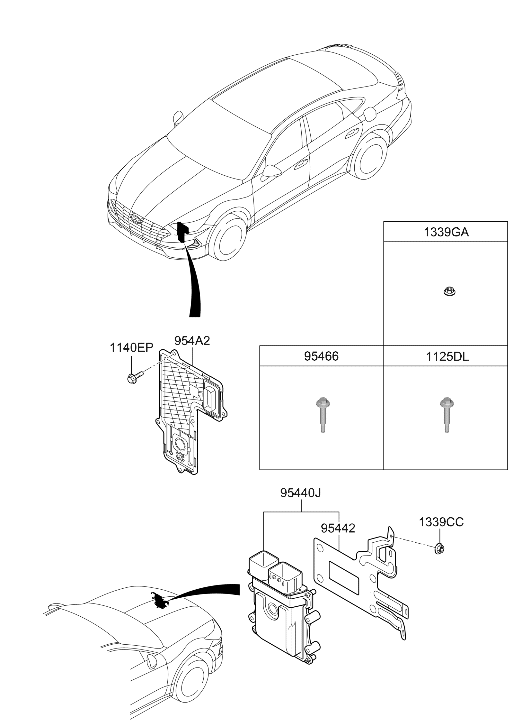 95443-2N000 Hyundai Bolt