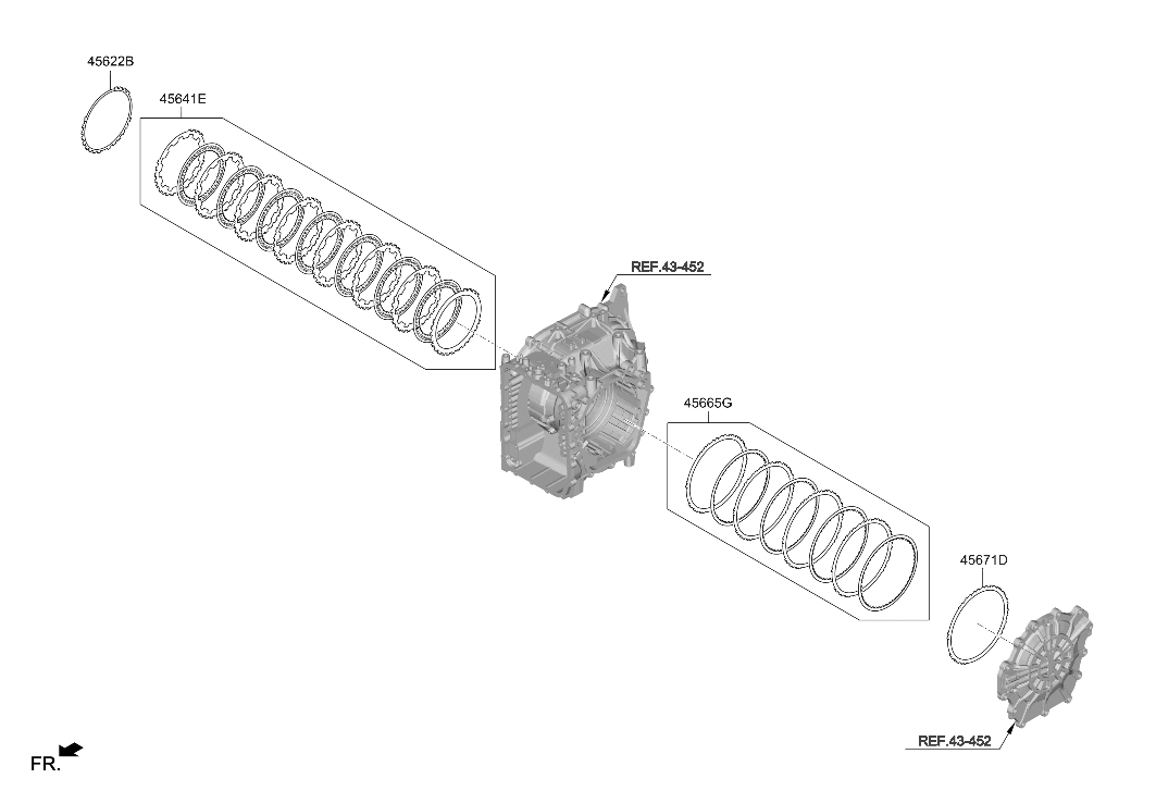 45625-4G610 Hyundai DISK SET-L/R BRAKE