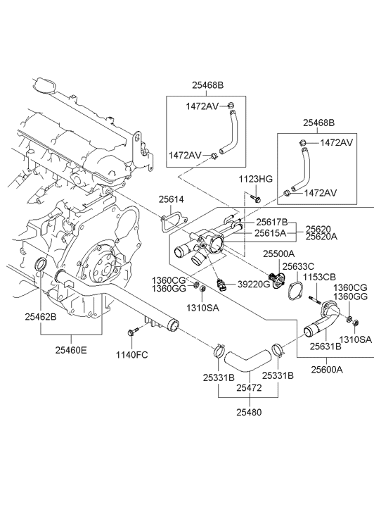 Hyundai 25617-23040 Nipple 25617-23040 Hyundai Nipple