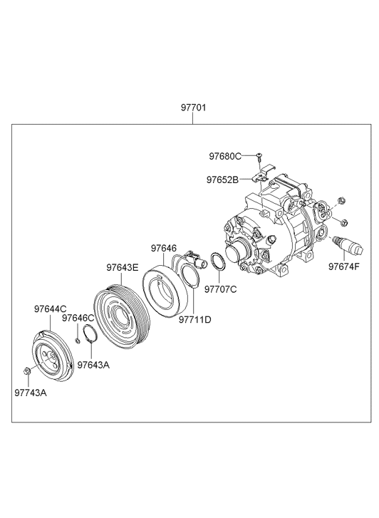 97652-2H140 Hyundai Connector Bracket