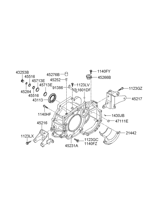 Hyundai 45274-23100 Separator-Oil 45274-23100 Hyundai Separator-Oil