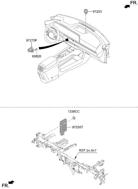 Hyundai 97255-KL101 Control Assembly 97255-KL101 Hyundai Control Assembly