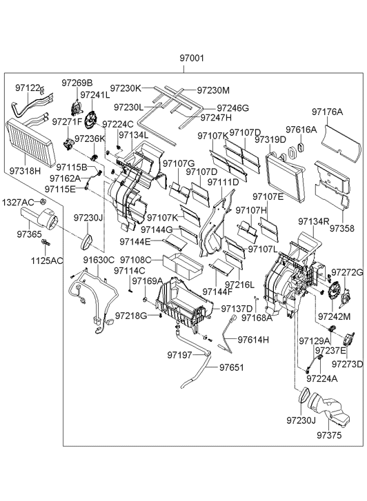 Hyundai 97246-4D000 Seal(A)-Heater To Duct 97246-4D000 Hyundai Seal(A)-Heater To Duct
