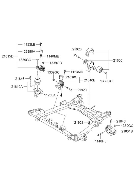 21823-4D100 Hyundai Damper-Dynamic