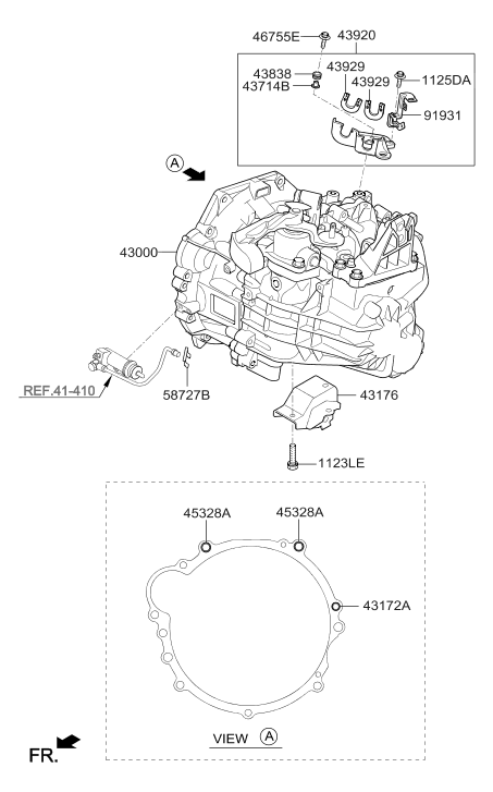 91931-2S130 Hyundai Wiring Mounting Bracket
