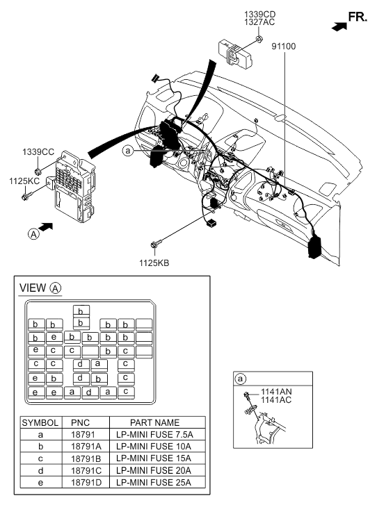 Hyundai 91011-2S321 Wiring Assembly Main 91011-2S321 Hyundai Wiring Assembly Main