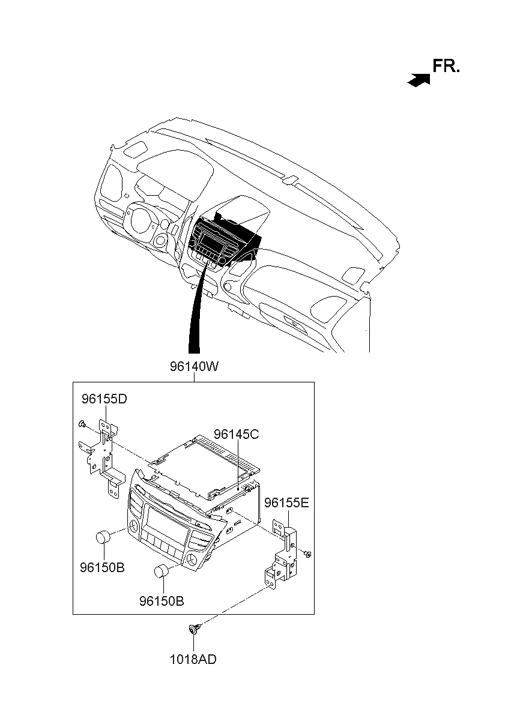 Hyundai 96155-2S500 Deck Assembly-Disc 96155-2S500 Hyundai Deck Assembly-Disc