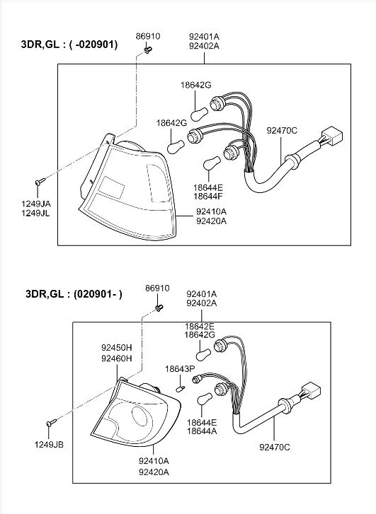 92460-25000 Hyundai Bracket-Lamp Mounting,RH
