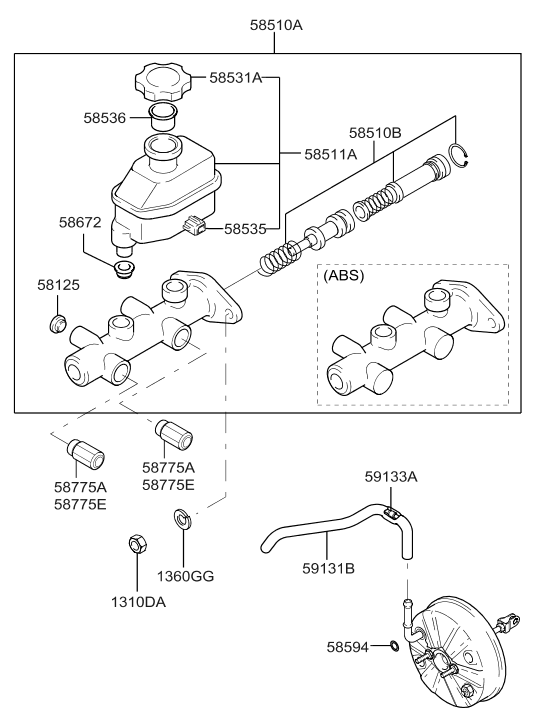 Hyundai 58594-25000 Ring O 58594-25000 Hyundai Ring O