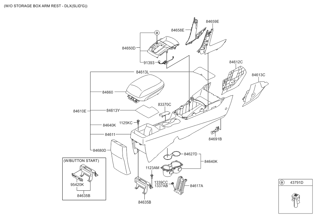 Hyundai 84627-A5000-RY Mat-Cup Holder No.1 84627-A5000-RY Hyundai Mat-Cup Holder No.1