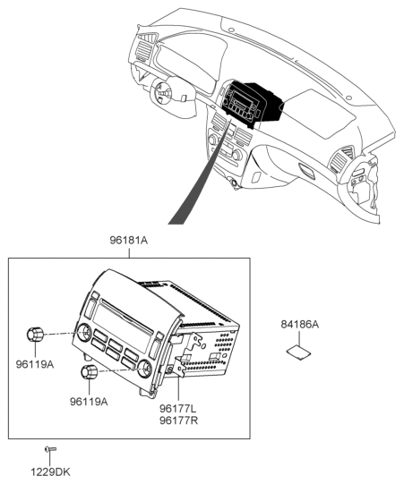 Hyundai 00202-F6005-QZFLT AM/FM/6CD Infinity-S 00202-F6005-QZFLT Hyundai AM/FM/6CD Infinity-S