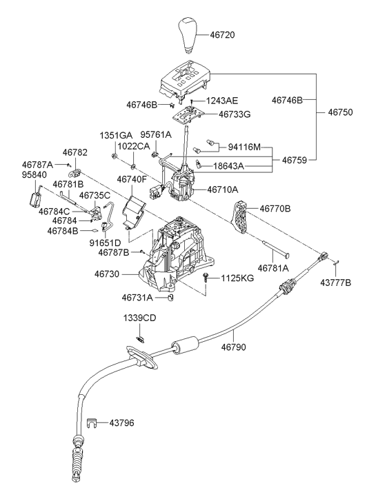 46740-3K000 Hyundai Cover-Solenoid