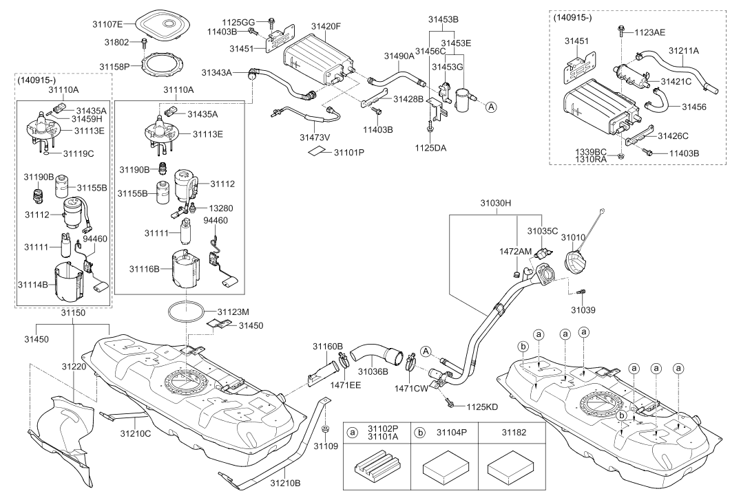 Hyundai 31456-1R100 Bracket-Canister Close Valve 31456-1R100 Hyundai Bracket-Canister Close Valve