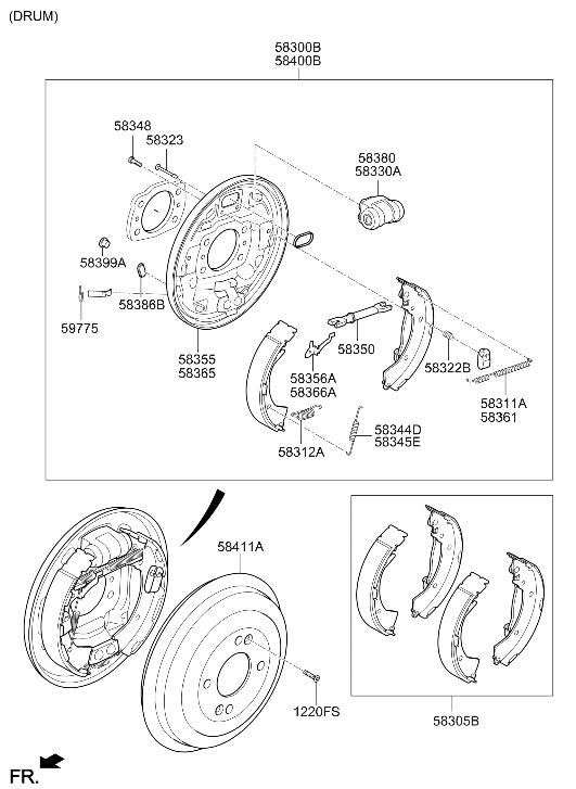 Hyundai BD211-07800 CYLINDER ASSY-WHEEL,RH BD211-07800 Hyundai CYLINDER ASSY-WHEEL,RH