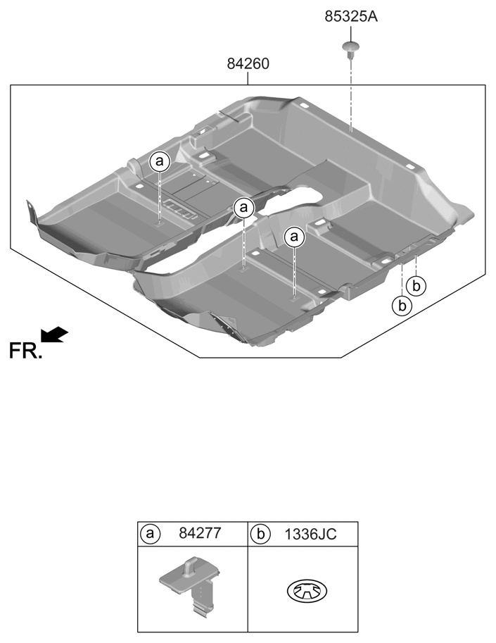 84260-J3000-NNB Hyundai Carpet Assembly Floor