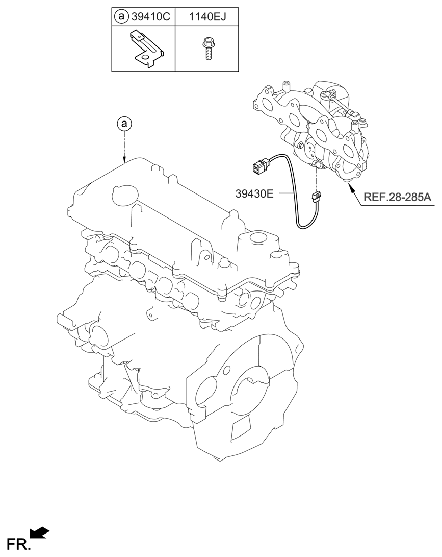 Hyundai 39410-2B150 Bracket-Ext-Wire-RCV 39410-2B150 Hyundai Bracket-Ext-Wire-RCV