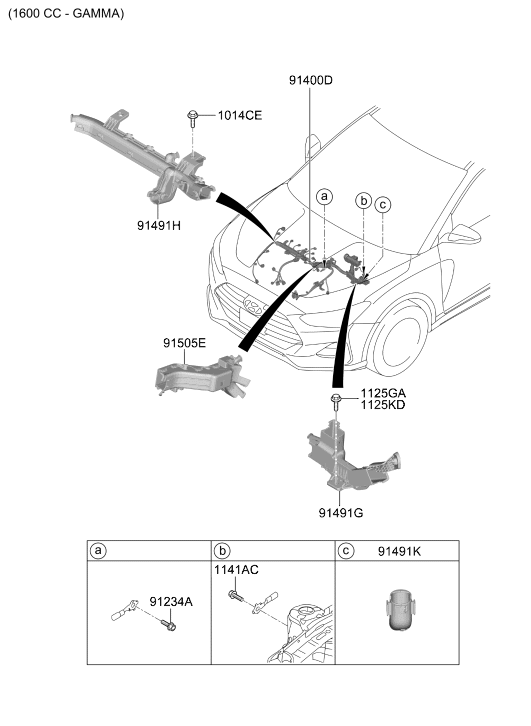 Hyundai 91430-J3041 Wiring Assembly Control 91430-J3041 Hyundai Wiring Assembly Control
