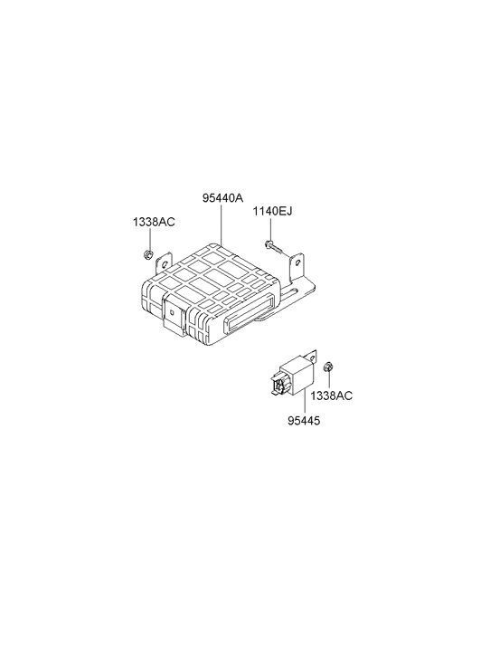 Hyundai 95440-39231 Automatic Transaxle Control Module 95440-39231 Hyundai Automatic Transaxle Control Module