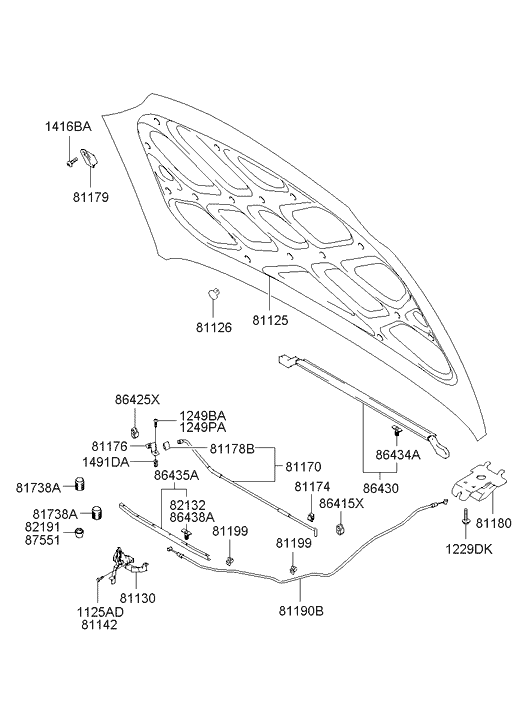 81142-3B000 Hyundai Bolt-Washer Assembly