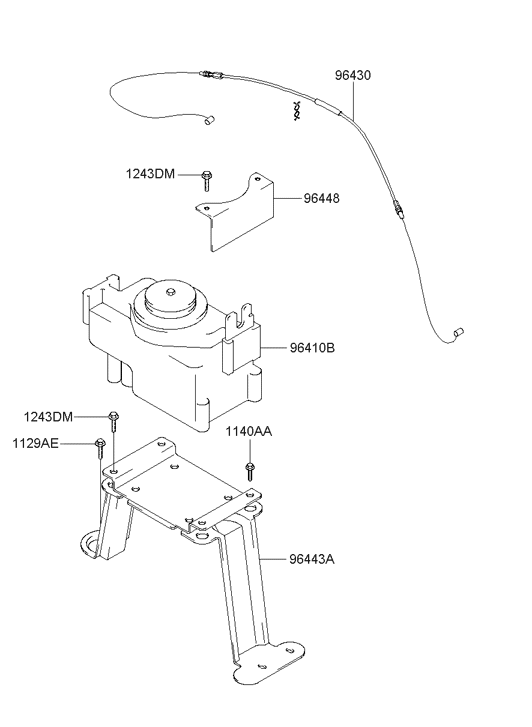 96420-26000 Hyundai Bracket Assembly-Cruise Control