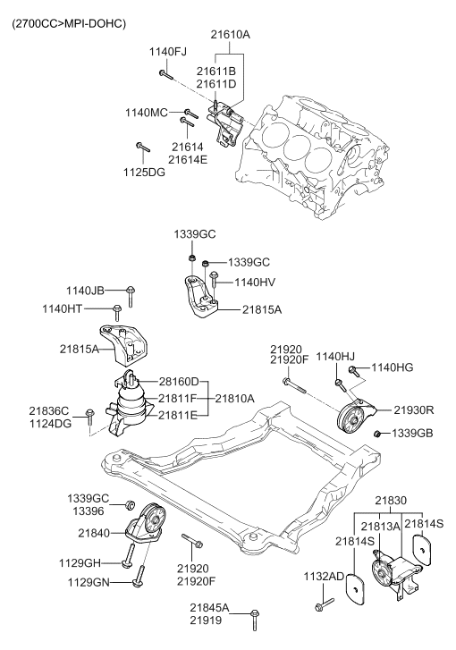 21611-37110 Hyundai Stud
