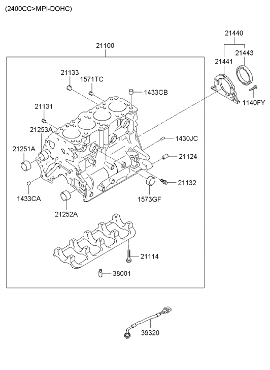 Hyundai 21253-32010 Bearing, Rear, Righrt 21253-32010 Hyundai Bearing, Rear, Righrt