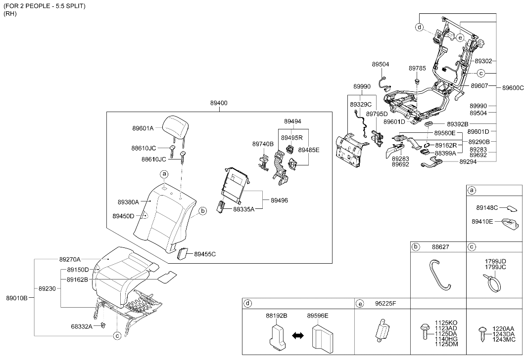 Hyundai 89700-3NFA0 Support Assembly-Leg Rear,RH 89700-3NFA0 Hyundai Support Assembly-Leg Rear,RH