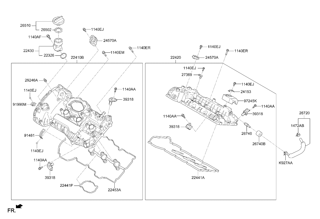 22428-3LFK0 Hyundai Bracket