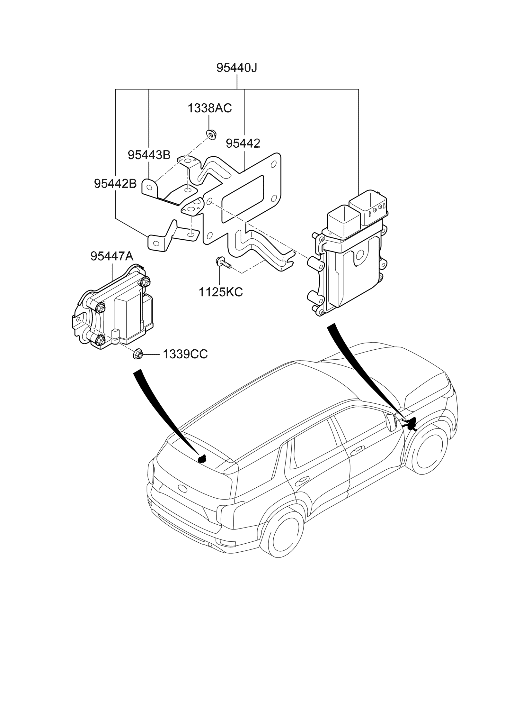 95440-4GBS0 Hyundai T/M Control Unit