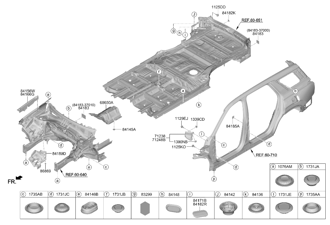 84167-B2000 Hyundai Pad-Antinoise