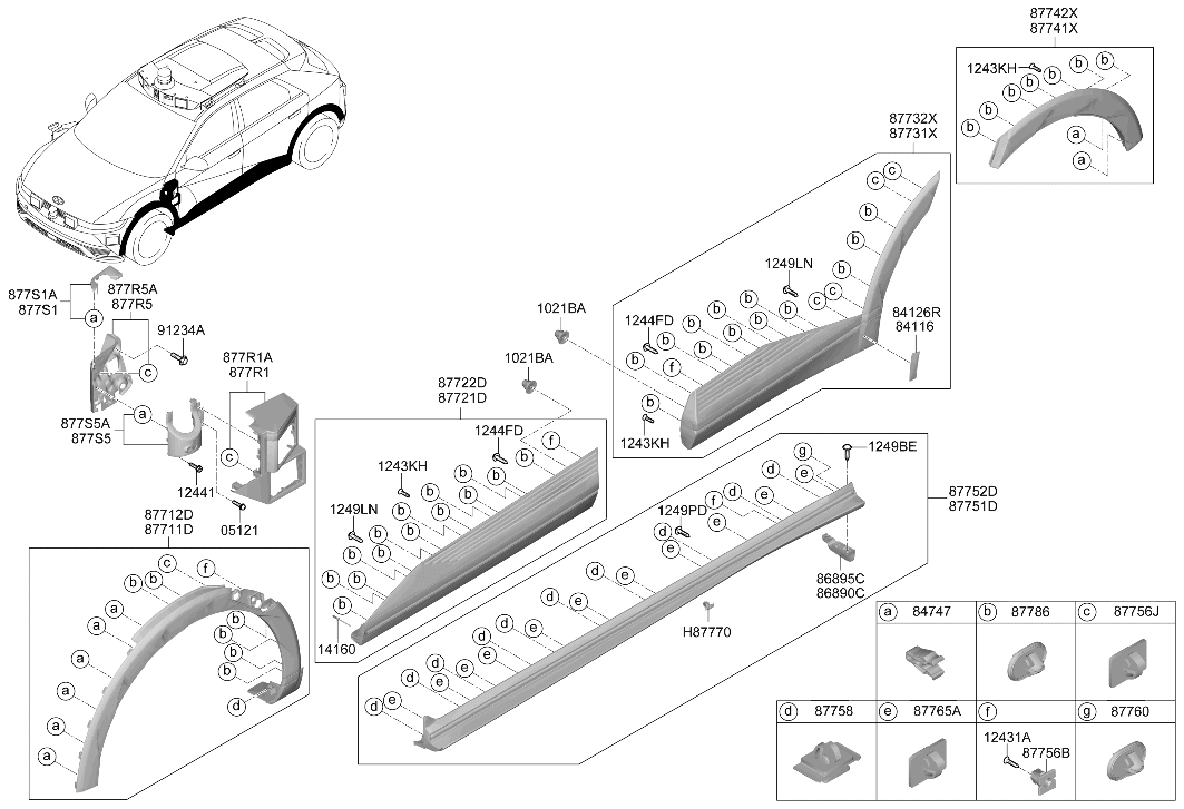 877R2-LI000 Hyundai COVER ASSY-FENDER,RH