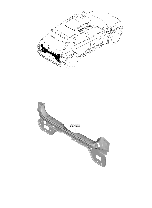 69100-LI000 Hyundai PANEL ASSY-BACK