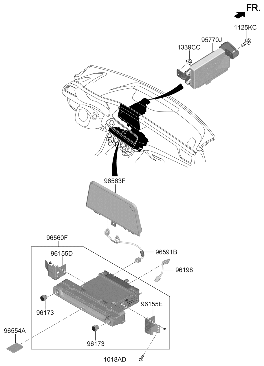 Hyundai 96554-G9500 Map Navigation External Memory 96554-G9500 Hyundai Map Navigation External Memory