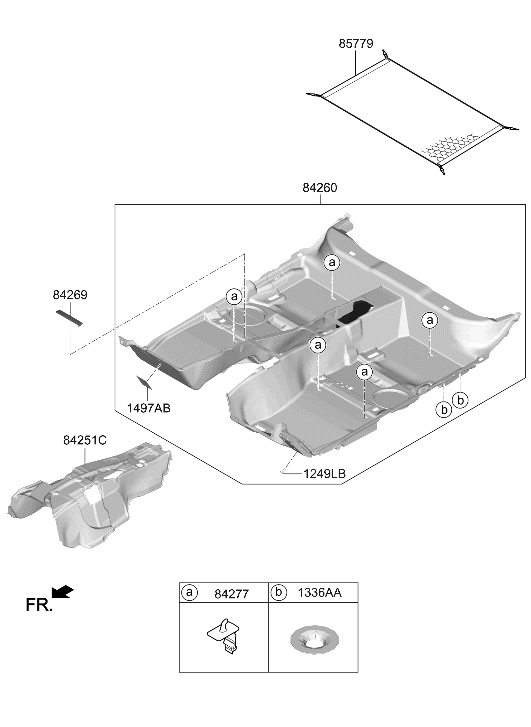 Hyundai 84250-G9200 Isolation Pad-Front Tunnel 84250-G9200 Hyundai Isolation Pad-Front Tunnel