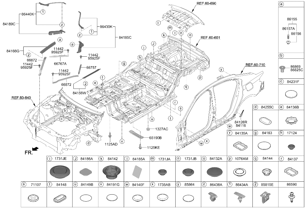 Hyundai 84185-G9000 Partition Assembly-Hood SEALG Rail 84185-G9000 Hyundai Partition Assembly-Hood SEALG Rail