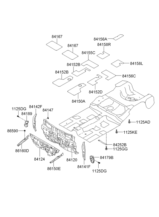 Hyundai 84140-2H200 Cover Assembly-Fender Side,RH 84140-2H200 Hyundai Cover Assembly-Fender Side,RH