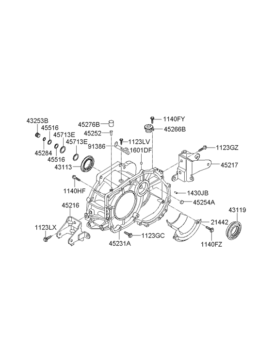 Hyundai 45296-23000 Seal Ring 45296-23000 Hyundai Seal Ring