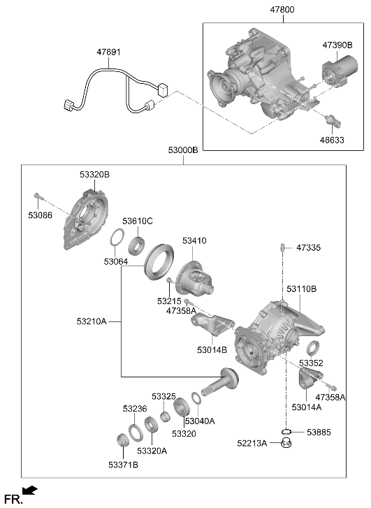 47800-4G320 Hyundai COUPLING ASSY-4WD